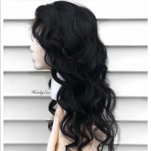 100% human hair body wave wig 4x4 Lace Closure 20”